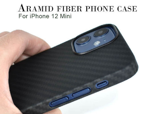 Fitment 100% случая волокна Aramid ранга iPhone 12 мини военный